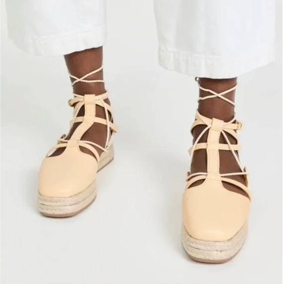 NIB Ulla Johnson Imani Espadrille Flatform I 38.5 - Picture 1 of 11